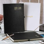 Planner 2023-2024 - 2023-2024 Academic Weekly Monthly Planner, July 2023 - June 2024, 8.5" x 11", Leather Cover with Thick Paper, Back Pocket with Notes Pages - Rose Gold - Image 2